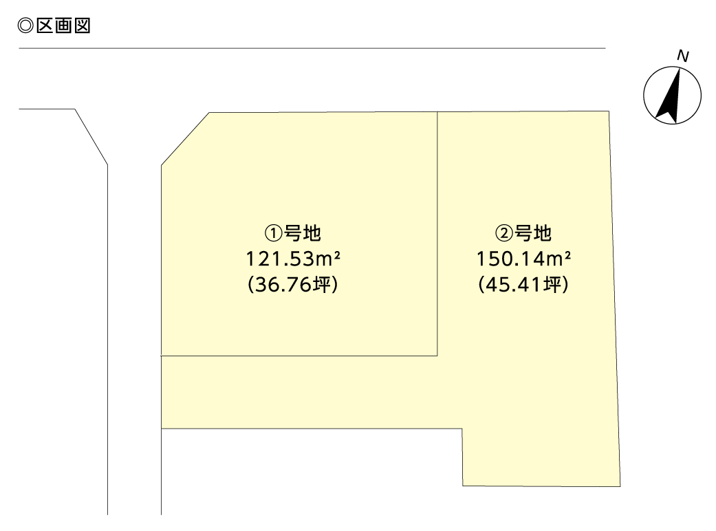 新屋敷2丁目 〈全2区画〉の区画画像